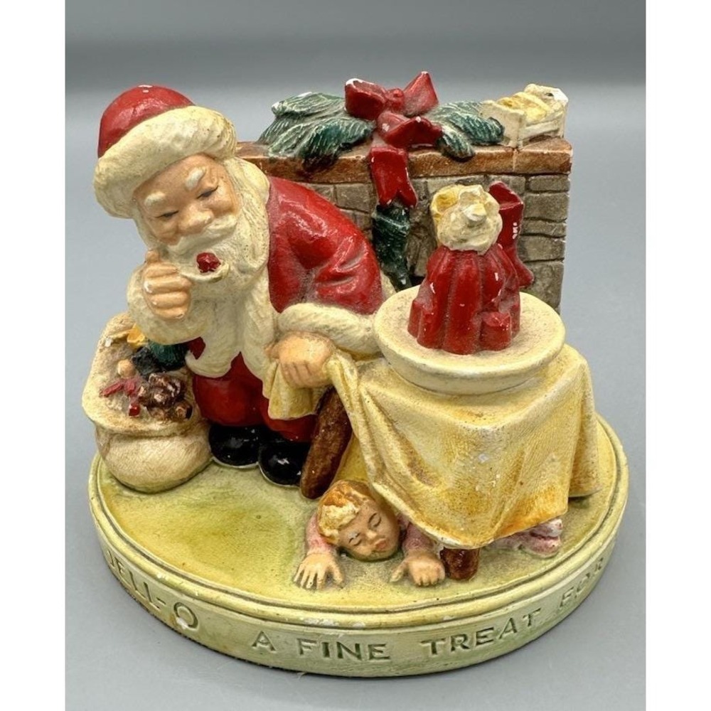 1955 P.W. Baston chalkware Jell-O Santa figurine Some Ware See Pictures